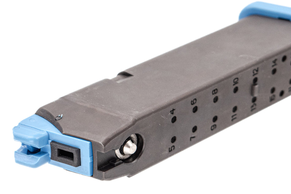 Guns Modify Full Upgraded 25 Rounds Gas Magazine For TM / GM G17 G Model GBBP Series Gen3 / 4 Compatible ( Blue )