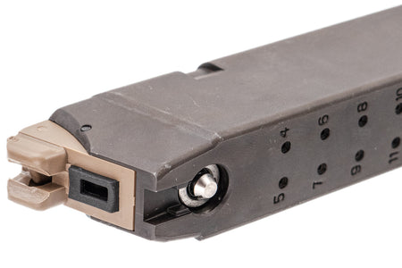 Guns Modify Full Upgraded 25 Rounds Gas Magazine For TM / GM G17 G Model GBBP Series Gen3 / 4 Compatible ( DE )