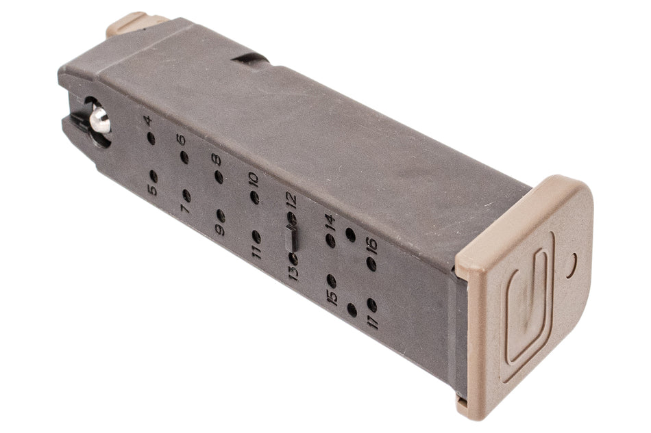 Guns Modify Full Upgraded 25 Rounds Gas Magazine For TM / GM G17 G Model GBBP Series Gen3 / 4 Compatible ( DE )