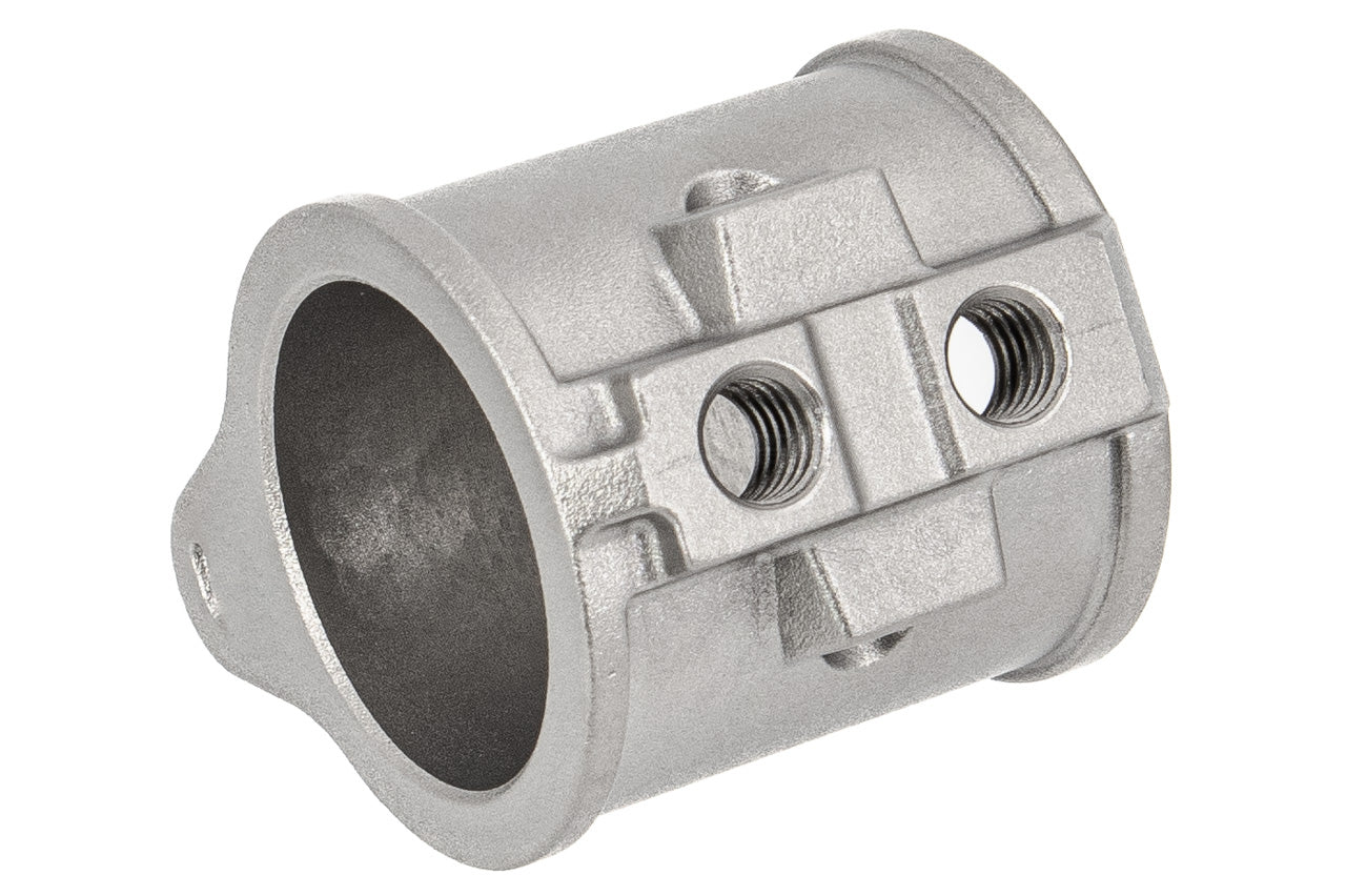 Guns Modify Stainless Steel Dummy Gas Block with Length Tube For Airsoft AR GBB Series G Style ( Silver )