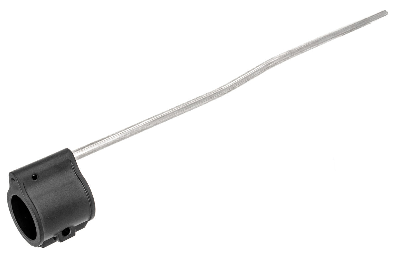 Guns Modify Stainless Steel Dummy Gas Block with Length Tube For Airsoft AR GBB Series G Style ( Silver )