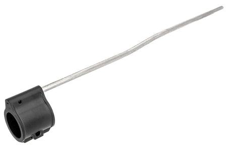 Guns Modify Stainless Steel Dummy Gas Block with Length Tube For Airsoft AR GBB Series G Style ( Silver )