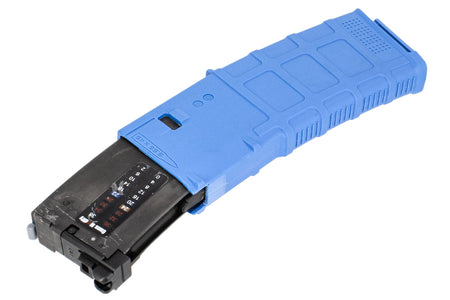 Guns Modify EVO MWS 35Rds Gas Magazine for Marui TM MWS / MTR GBBR Series ( Training Blue )