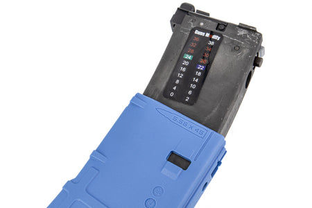 Guns Modify EVO MWS 35Rds Gas Magazine for Marui TM MWS / MTR GBBR Series ( Training Blue )
