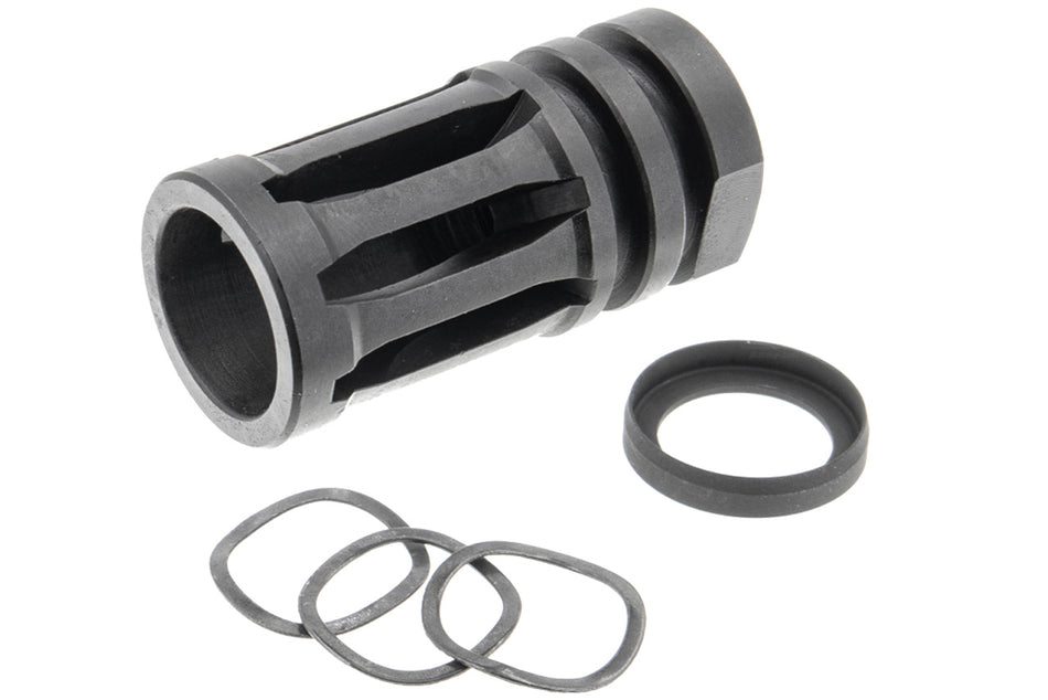 Guns Modify Steel A2 Flash Hider for Tokyo Marui M4 MWS ( TM MWS GBBR ) ( 14mm CCW )