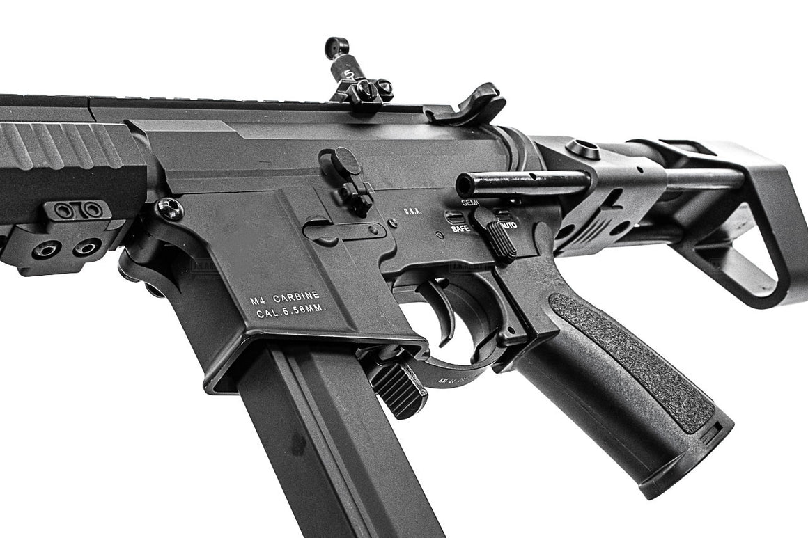 Double Bell M4 SBR Airsoft AEG Rifle ( With 3 Magazines Set )