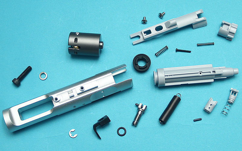 G&P MWS Forged Aluminum Complete M16VN Bolt Carrier Group Set ( Silver ) ( For TM Buffer Tube )