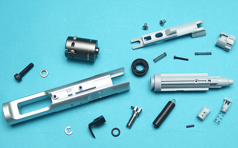 G&P MWS Forged Aluminum Complete M16VN Bolt Carrier Group Set ( Silver ) ( For G&P Buffer Tube )