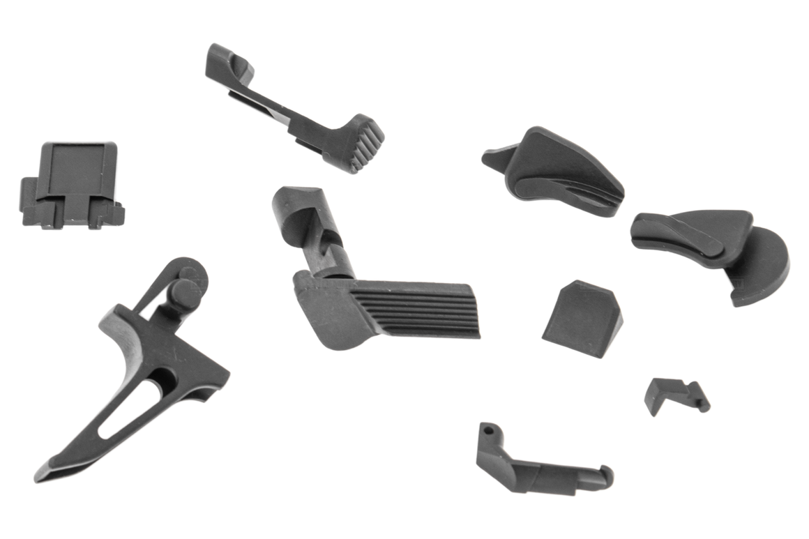 G&P Steel Parts Kit for SIG AIR / VFC P320 M17 M18 Airsoft GBB Pistol Series ( Trigger / Safety / End Plate / Slide Stop / Mag Catch )