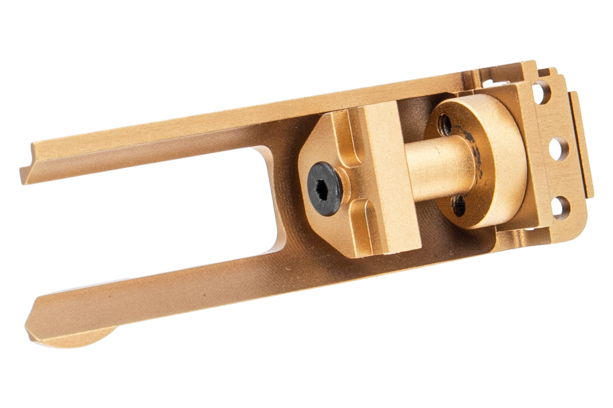 G&P CNC Aluminum Air Nozzle Mount BBU for SIG AIR / VFC P320 M17 M18 Airsoft GBB Pistol Series ( Gold )