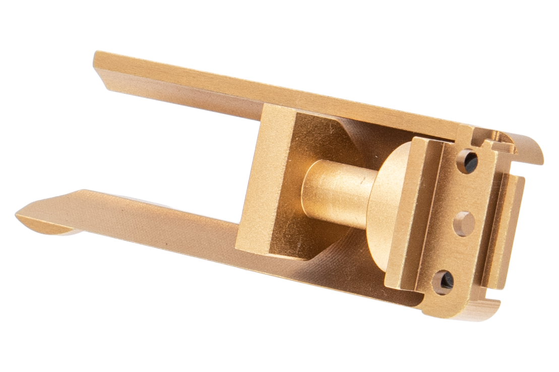 G&P CNC Aluminum Air Nozzle Mount BBU for SIG AIR / VFC P320 M17 M18 Airsoft GBB Pistol Series ( Gold )
