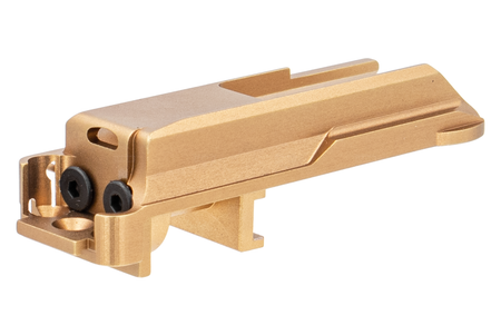 G&P CNC Aluminum Air Nozzle Mount BBU for SIG AIR / VFC P320 M17 M18 Airsoft GBB Pistol Series ( Gold )