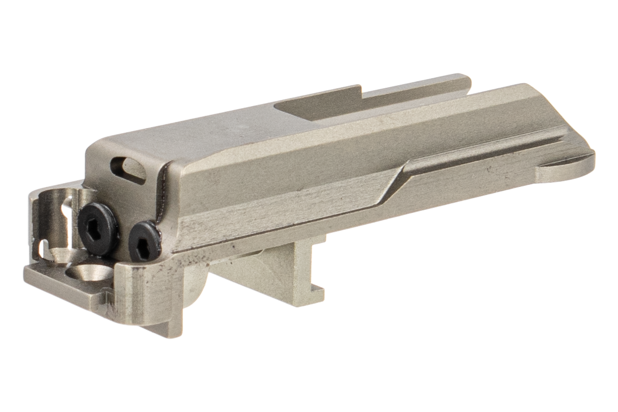 G&P CNC Aluminum Air Nozzle Mount BBU for SIG AIR / VFC P320 M17 M18 Airsoft GBB Pistol Series ( Grey )