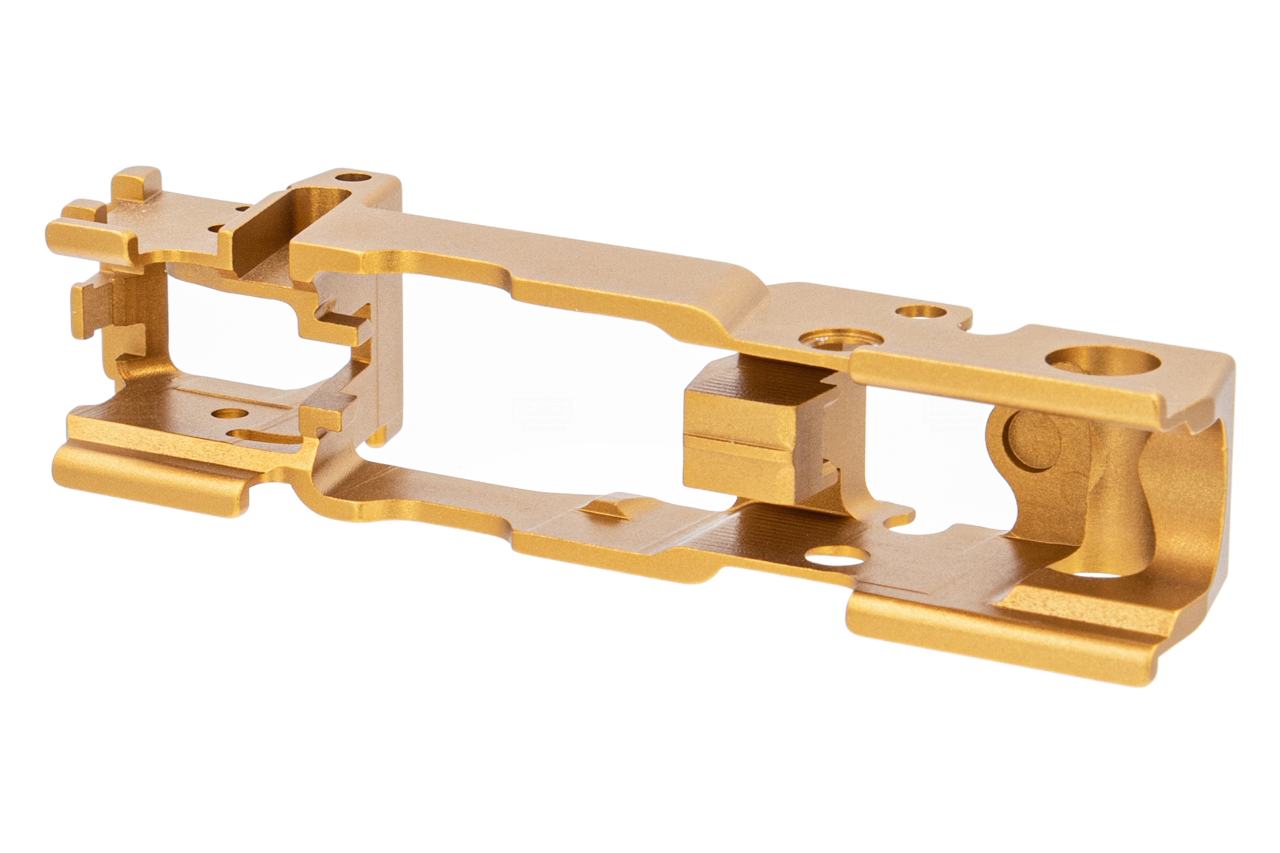 G&P CNC Aluminum Trigger / Hammer Unit Housing for SIG AIR / VFC P320 M17 M18 Airsoft GBB Pistol Series ( Gold )