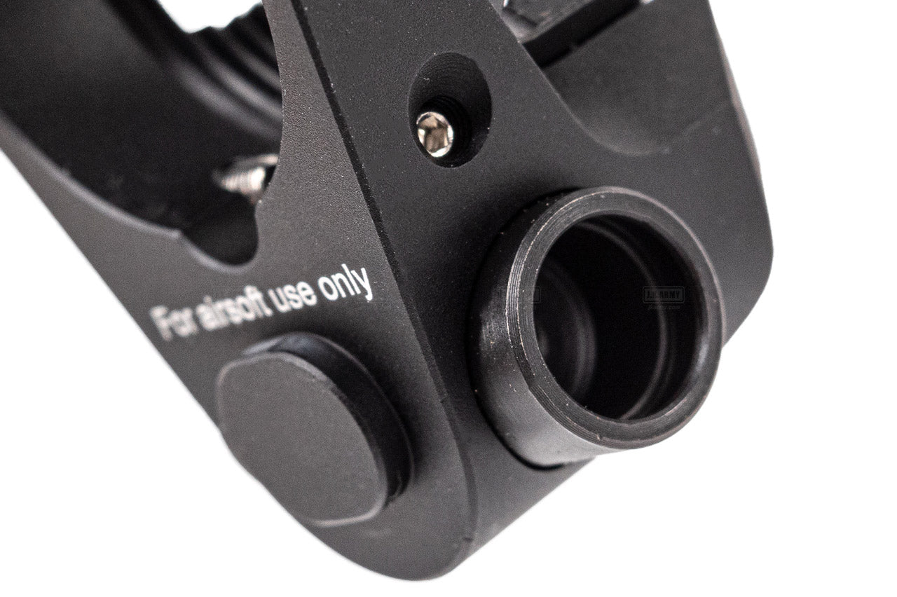 EMG Strike Industries Licensed Tribus Version 2 Castle Nut & End Plate Set For Marui TM MWS GBBR Series ( by G&P ) -Red