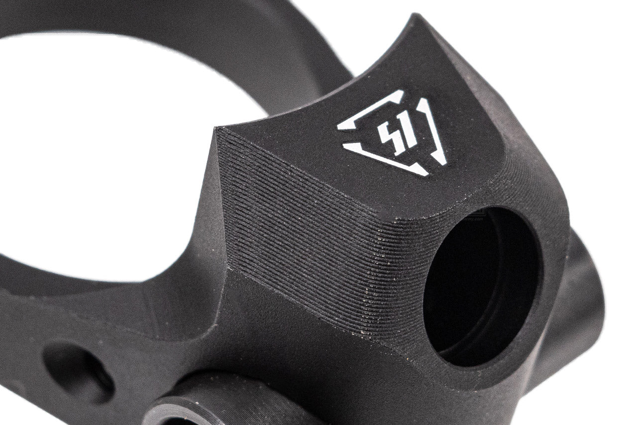 EMG Strike Industries Licensed Tribus Version 2 Castle Nut & End Plate Set For Marui TM MWS GBBR Series ( by G&P ) -Red