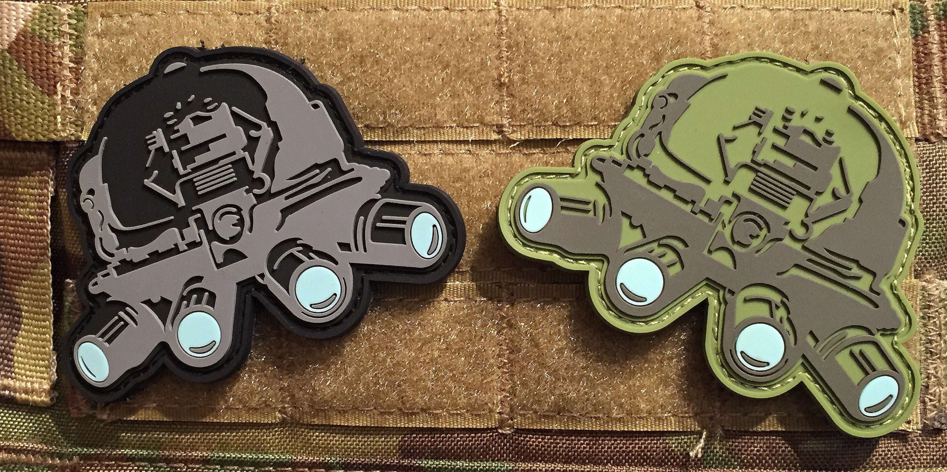 GPNVG18 Soft PVC Patch ( BK / Green ) ( Free Shipping ) ( PVG18 )-Olive Drab