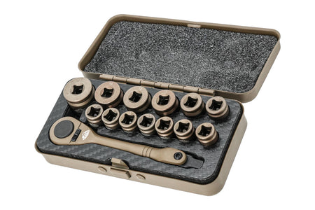 Gun Power Tool GPT 14-Piece Shell Ratchet Socket Tool Kit Set