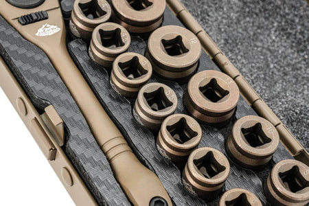 Gun Power Tool GPT 14-Piece Shell Ratchet Socket Tool Kit Set