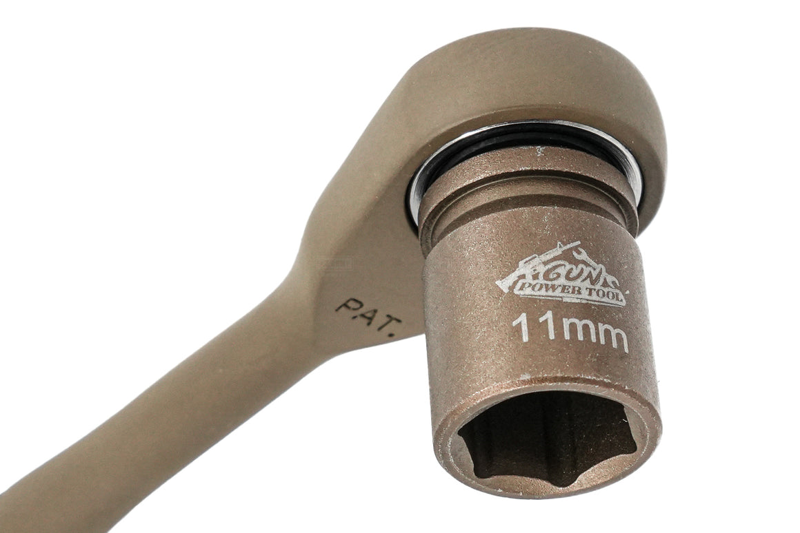 Gun Power Tool GPT 14-Piece Shell Ratchet Socket Tool Kit Set