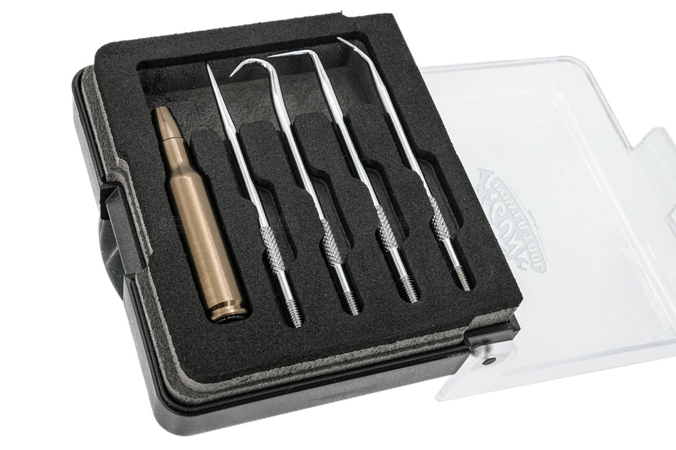 Gun Power Tool GPT 7.62 NATO Tactical Spec Type 5-Piece Multi-Pick Tool Kit-Olive Drab