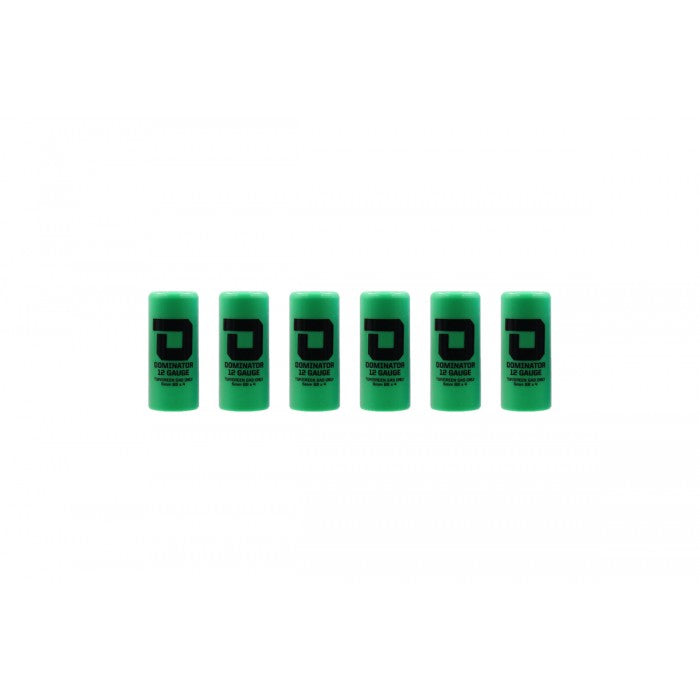 DOMINATOR™ 12 Gauge Gas Shotgun Shell Hulls - Green ( 6 Shells / Pack ) ( DM870 )