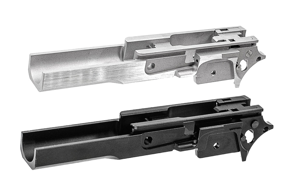 Gunsmith Bros Staccato Style 3.9″ Aluminum Advance Frame for Marui TM Hi-Capa GBBP Series-Silver