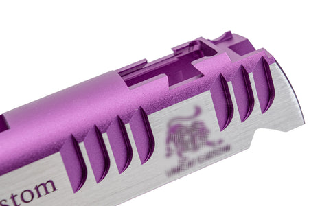 Gunsmith Bros Limcat Style Mutic Cuts Slide for TM Marui  Hi-Capa 4.3 / 5.1 GBB Pistol Airsoft ( Black / Grey / Blue / Purple / Gold / Red ) )-Blue