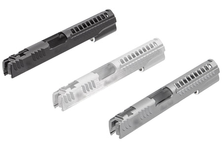 Gunsmith Bros Limcat Style Mutic Cuts Slide for TM Marui  Hi-Capa 4.3 / 5.1 GBB Pistoi Airsoft ( Black / Silver / Grey )-Silver