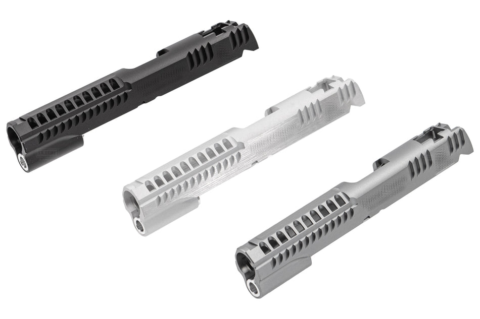 Gunsmith Bros Limcat Style Mutic Cuts Slide for TM Marui  Hi-Capa 4.3 / 5.1 GBB Pistoi Airsoft ( Black / Silver / Grey )-Silver