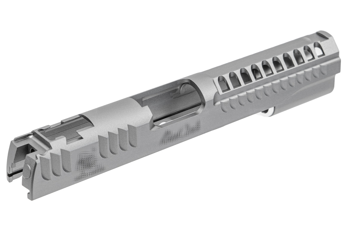 Gunsmith Bros Limcat Style Mutic Cuts Slide for TM Marui  Hi-Capa 4.3 / 5.1 GBB Pistoi Airsoft ( Black / Silver / Grey )-Silver