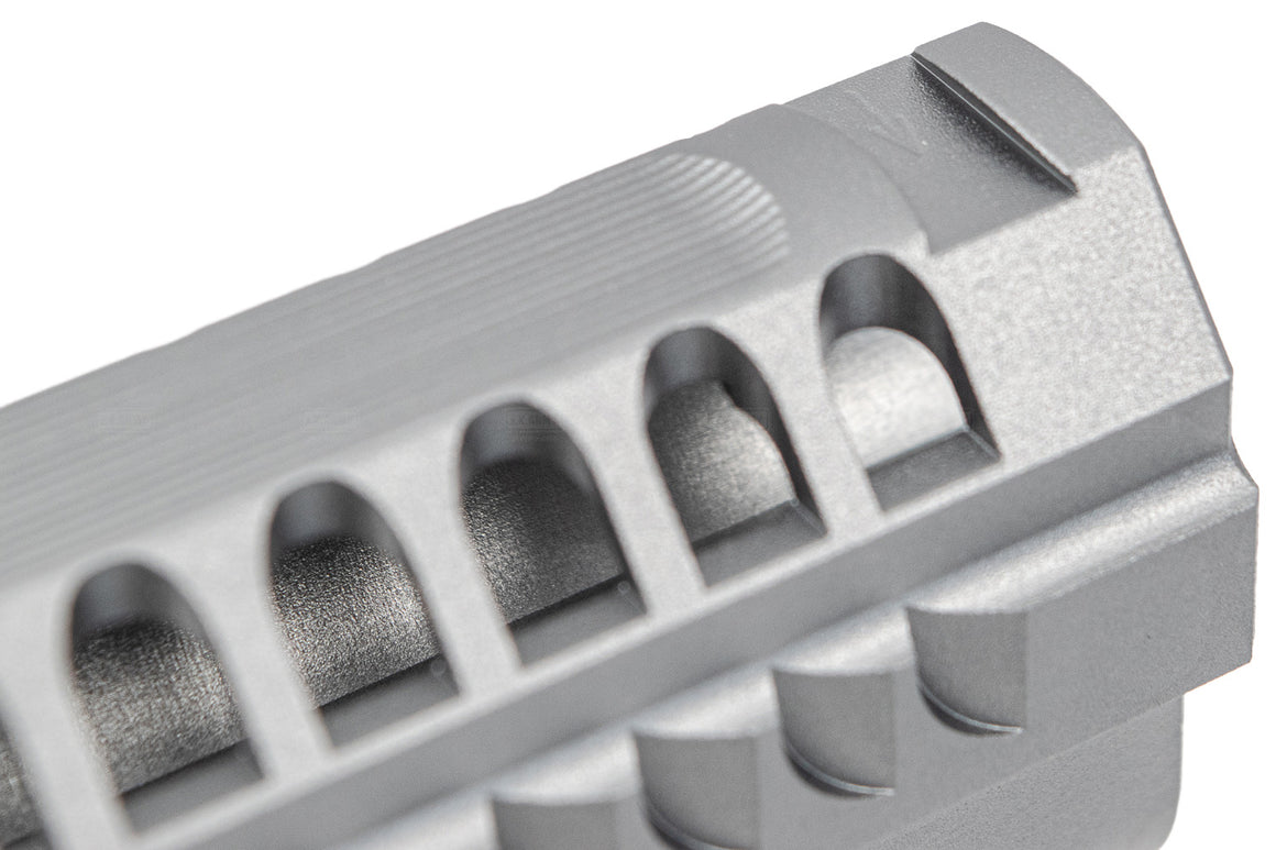 Gunsmith Bros Limcat Style Mutic Cuts Slide for TM Marui  Hi-Capa 4.3 / 5.1 GBB Pistoi Airsoft ( Black / Silver / Grey )-Silver