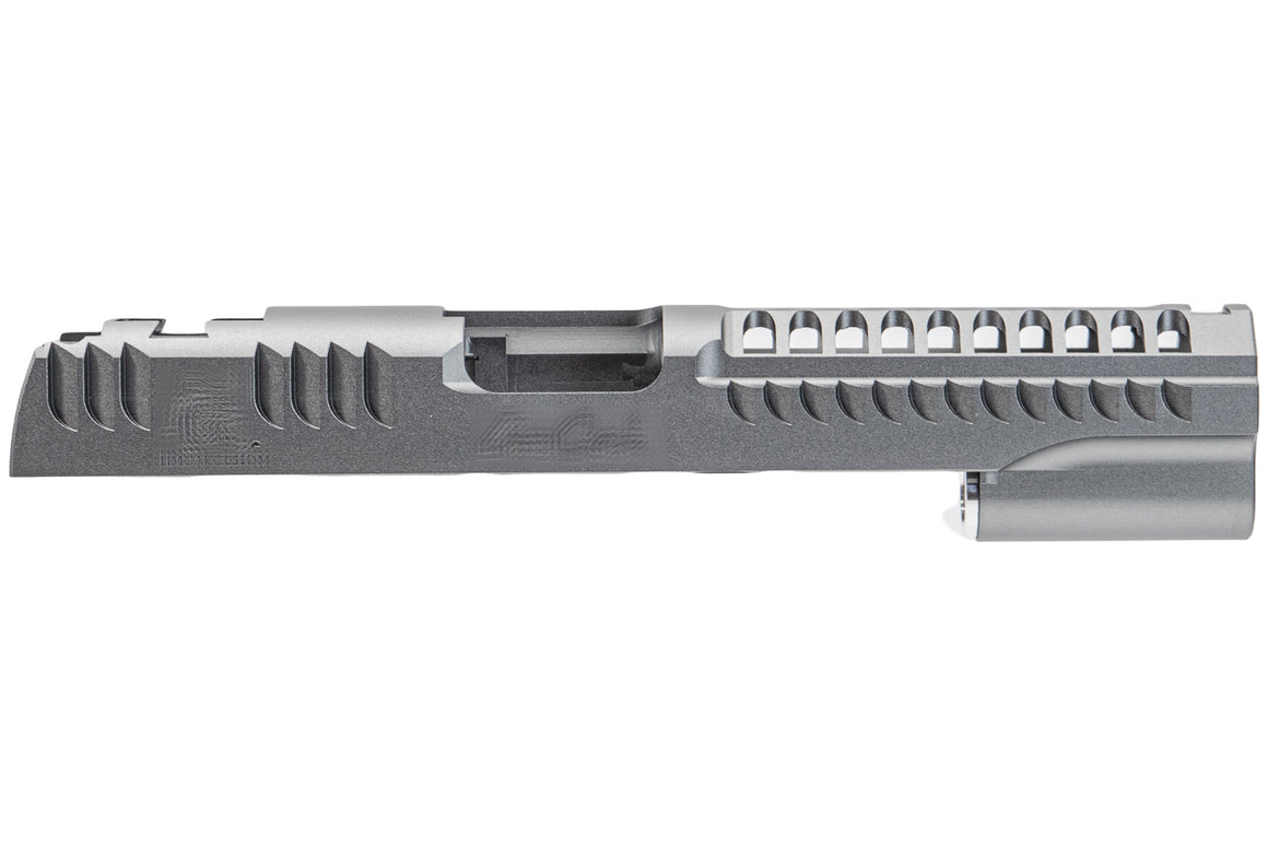 Gunsmith Bros Limcat Style Mutic Cuts Slide for TM Marui  Hi-Capa 4.3 / 5.1 GBB Pistoi Airsoft ( Black / Silver / Grey )-Silver