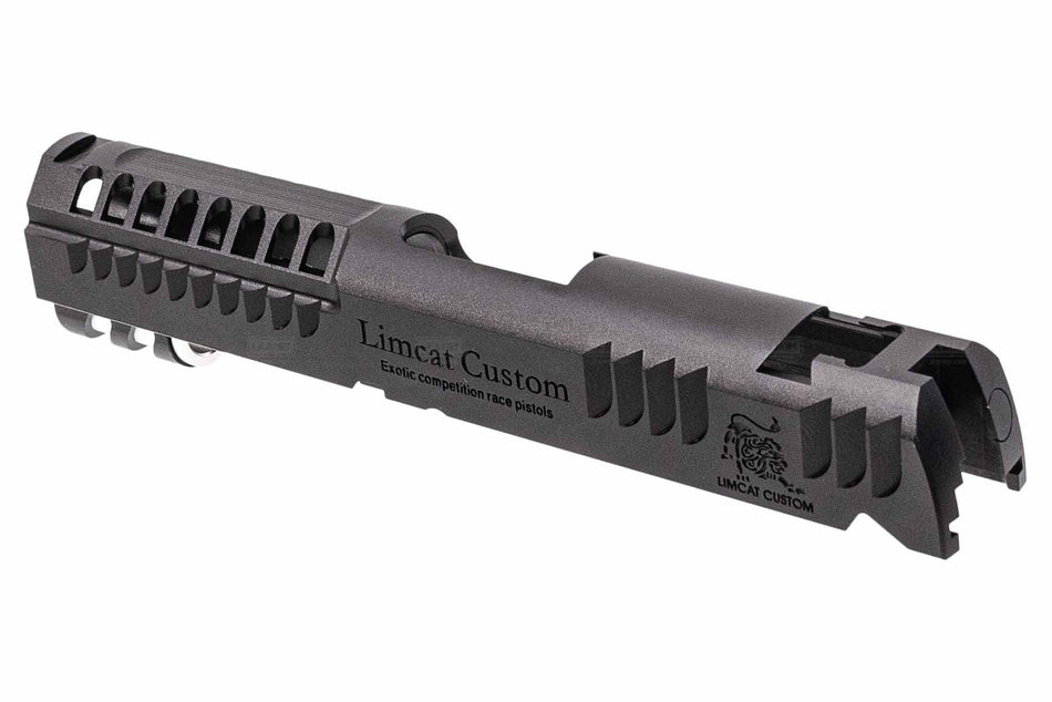 Gunsmith Bros Limcat Style Multi Cut 4.3" Single Slide For Marui TM Hi-Capa 4.3 GBBP Series-Silver