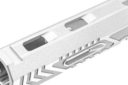 Gunsmith Bros Limcat Style WildCat Tracker Slide for Marui TM Hi-Capa 5.1 GBBP Series-Silver