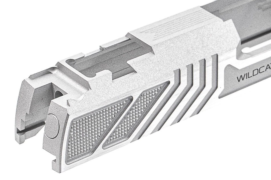 Gunsmith Bros Limcat Style WildCat Tracker Slide for Marui TM Hi-Capa 5.1 GBBP Series-Silver