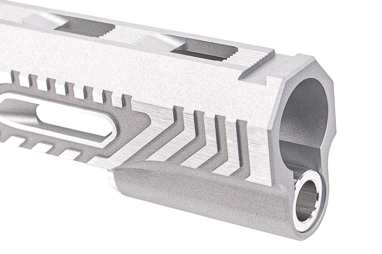 Gunsmith Bros Limcat Style WildCat Tracker Slide for Marui TM Hi-Capa 5.1 GBBP Series-Silver