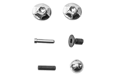 Gunsmith Bros CNC Aluminum HEX Style Grip For Marui TM Hi-Capa GBBP Series-Silver