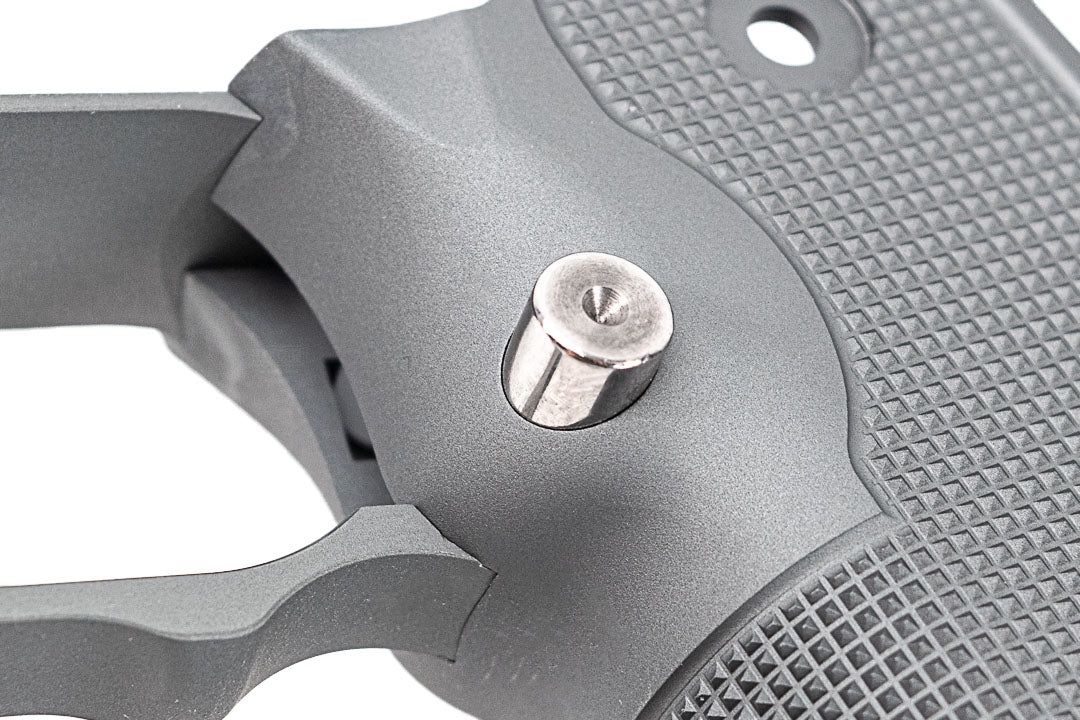 Gunsmith Bros CNC Aluminum Limcat Checker Style Grip For Marui TM Hi-Capa GBBP Series-Silver