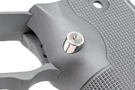 Gunsmith Bros CNC Aluminum Limcat Checker Style Grip For Marui TM Hi-Capa GBBP Series-Silver