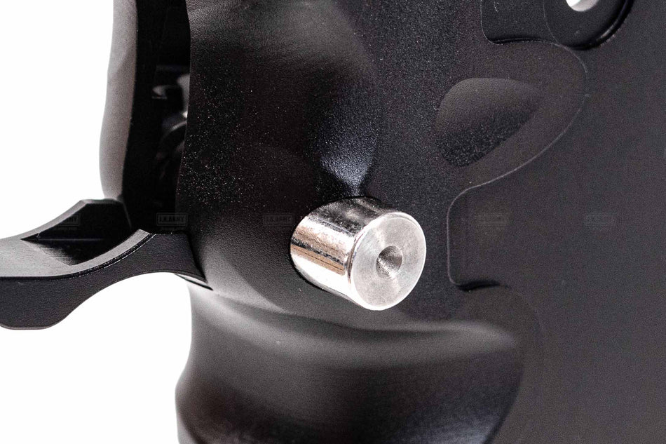 Gunsmith Bros CNC Aluminum ST* Star Style Sand Paper Grip For Marui TM Hi-Capa GBBP Series-Silver