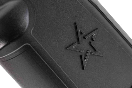 Gunsmith Bros CNC Aluminum ST* Star Style Sand Paper Grip For Marui TM Hi-Capa GBBP Series-Silver
