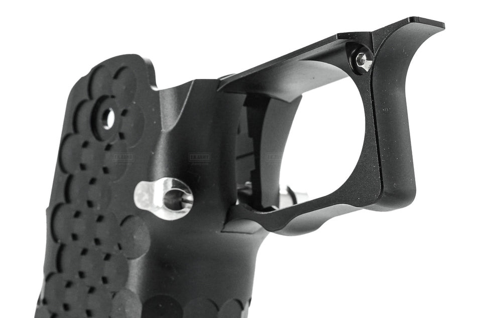 Gunsmith Bros CNC Aluminum MACRO POCKET Style Grip For Marui TM Hi-Capa GBBP Series-Silver