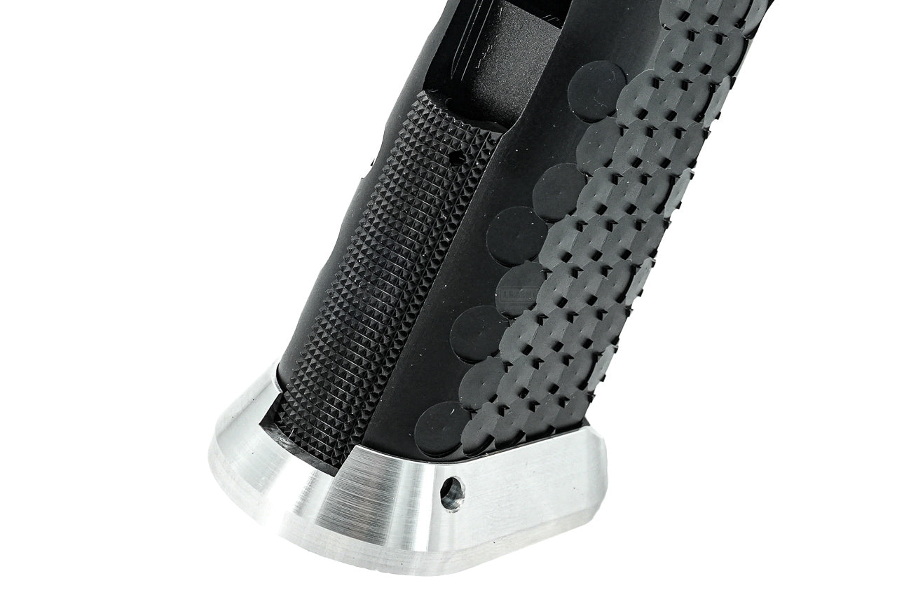 Gunsmith Bros CNC Aluminum MACRO POCKET Style Grip For Marui TM Hi-Capa GBBP Series-Silver