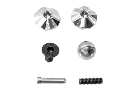 Gunsmith Bros CNC Aluminum SV Original Style Grip For Marui TM Hi-Capa GBBP Series -Silver