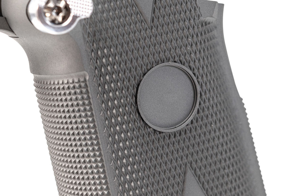 Gunsmith Bros CNC Aluminum SV Original Style Grip For Marui TM Hi-Capa GBBP Series -Silver