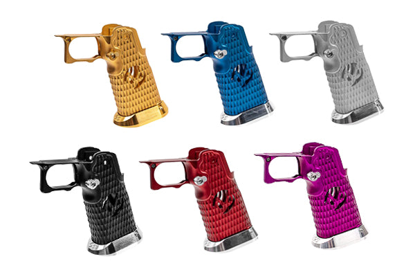 Gunsmith Bros CNC Aluminium Infinity Diamond Hollow SV Style Grip For TM Hi-Capa GBBP Airsoft Series-Purple
