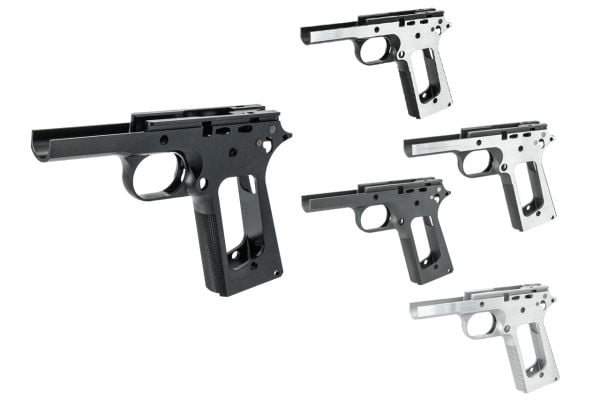 Gunsmith Bros CNC Aluminum SV Style 1911 Curved Guard Frame For Marui TM 1911 GBBP Series