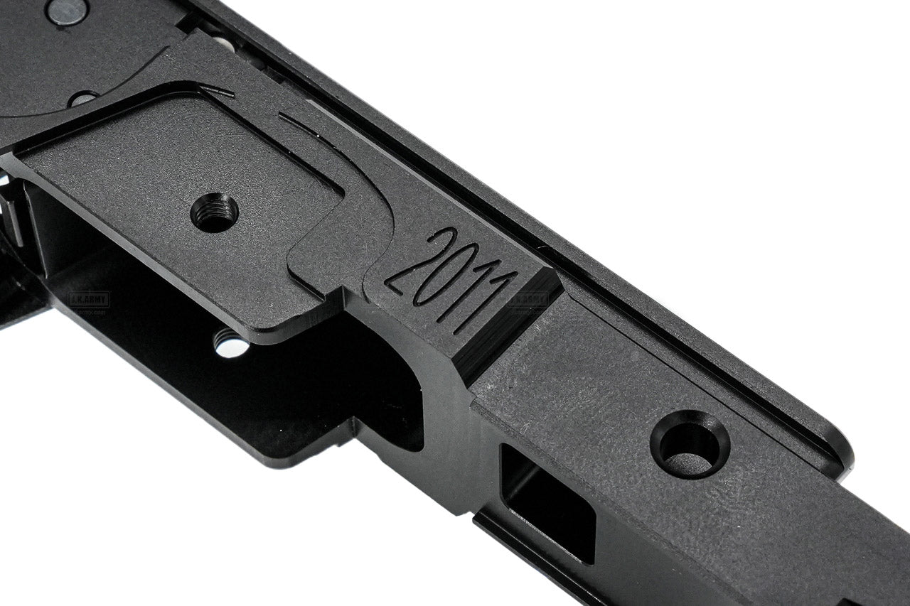 Gunsmith Bros CNC Aluminum STI Style 3.9" Tactical Rail Frame For Marui TM Hi-Capa GBBP Series -Silver