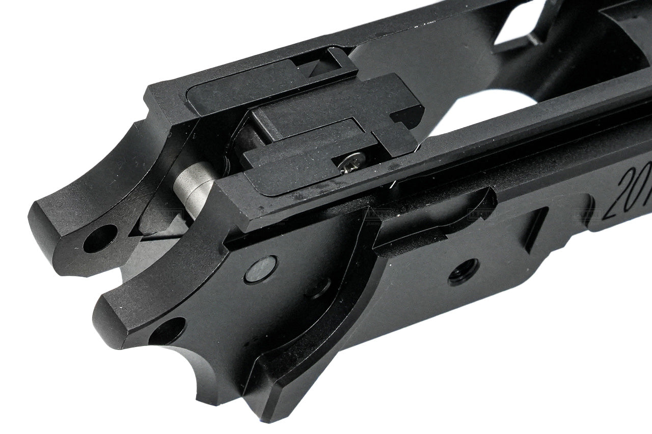 Gunsmith Bros CNC Aluminum STI Style 3.9" Tactical Rail Frame For Marui TM Hi-Capa GBBP Series -Silver